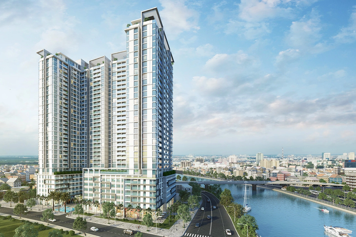 Phối cảnh dự án tại khu đất 132 Bến Vân Đồn, Quận 4, TP.HCM liên quan đến sai phạm của nhiều cá nhân