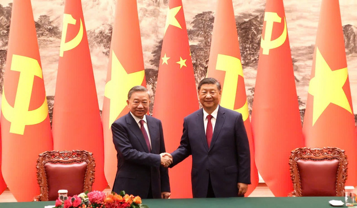 Tổng Bí thư, Chủ tịch Trung Quốc Tập Cận Bình và Tổng Bí thư, Chủ tịch nước Tô Lâm