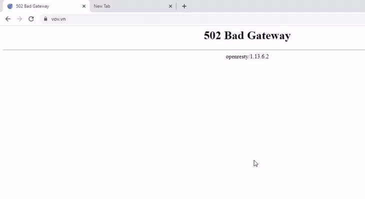 Độc giả không thể truy cập vào địa chỉ vov.vn khi Báo Điện tử VOV bị tấn công mạng