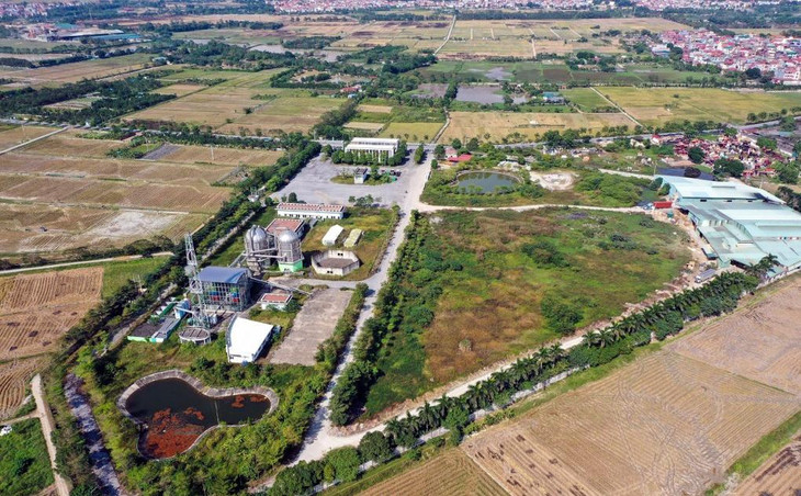 Toàn cảnh nhà máy xử lý rác thải nhiệt phân plasma Đông Anh