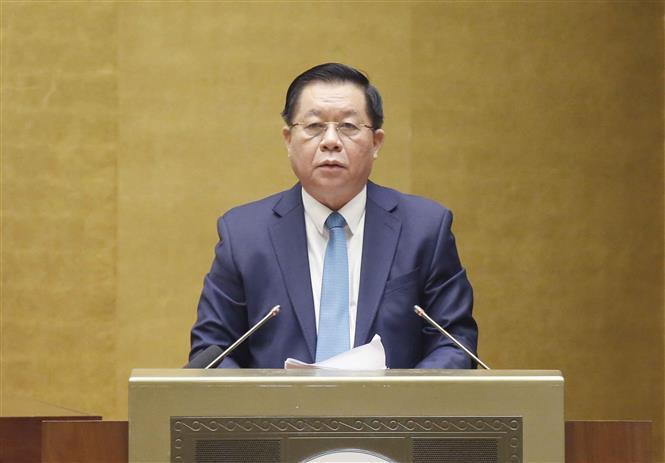 Đồng chí Nguyễn Trọng Nghĩa, Bí thư Trung ương Đảng, Trưởng ban Tuyên giáo Trung ương phát biểu. Ảnh: TTXVN