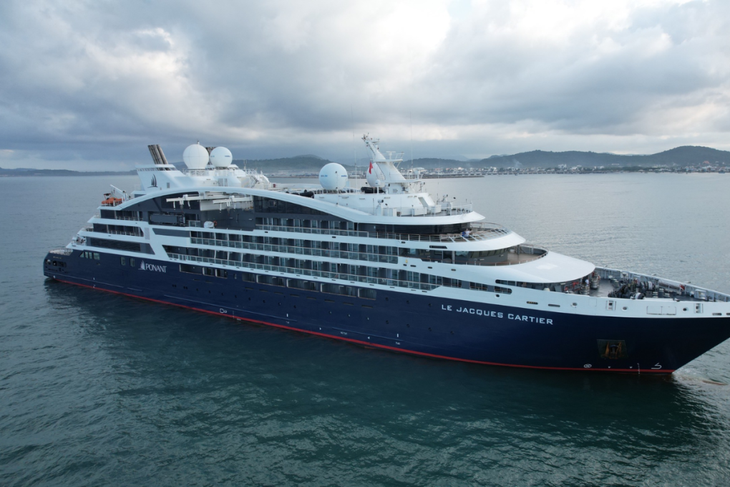 Du thuyền 5 sao Le Jacques Cartier trong hành trình đưa khách đến Việt Nam Du thuyền 5 sao Le Jacques Cartier trong hành trình đưa khách đến Việt Nam