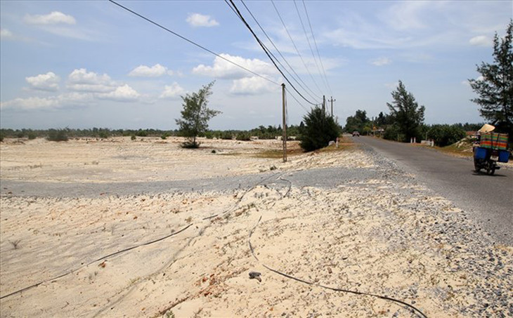 Vị trí khởi công Dự án cảng biển Mỹ Thủy vào năm 2020, nhưng đến nay vẫn chưa triển khai xây dựng