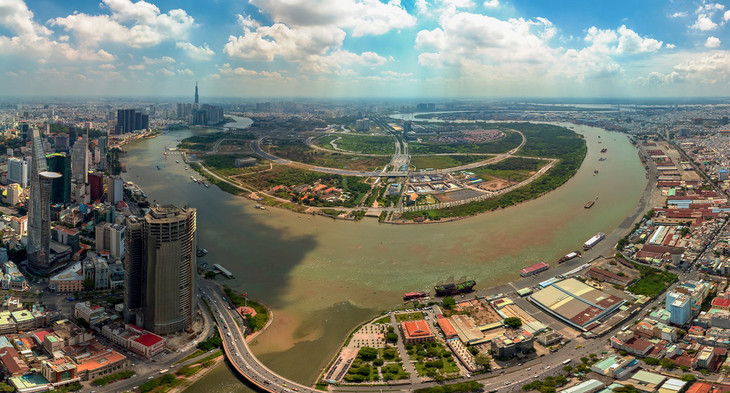 Toàn cảnh bán đảo Thủ Thiêm