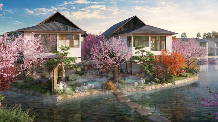 Biệt thự khoáng nóng Sun Onsen Village – Limited Edition được giới thượng lưu săn lùng tại Quảng Ninh. Ảnh phối cảnh minh họa