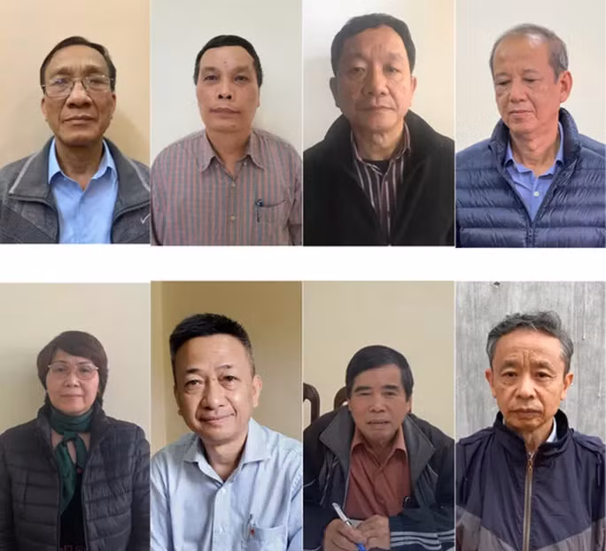 Các đối tượng bị khởi tố về tội "Vi phạm quy định về quản lý, sử dụng tài sản Nhà nước gây thất thoát, lãng phí"