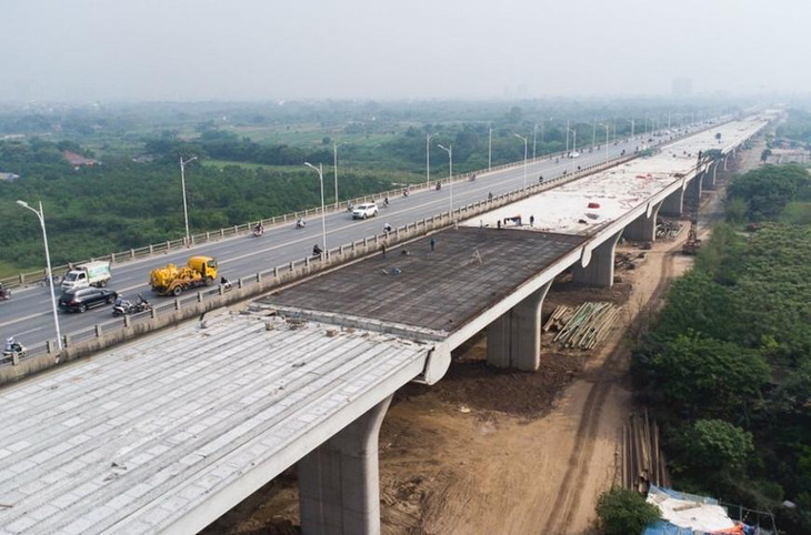 Cầu Vĩnh Tuy 2 sẽ thông xe vào tháng 9/2023