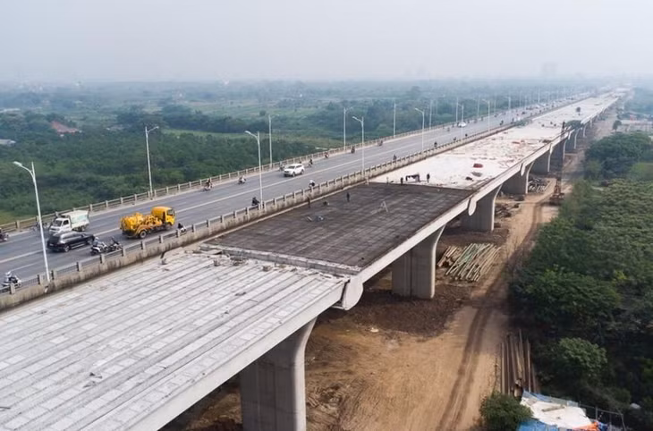 Cầu Vĩnh Tuy 2 sẽ thông xe vào tháng 9/2023