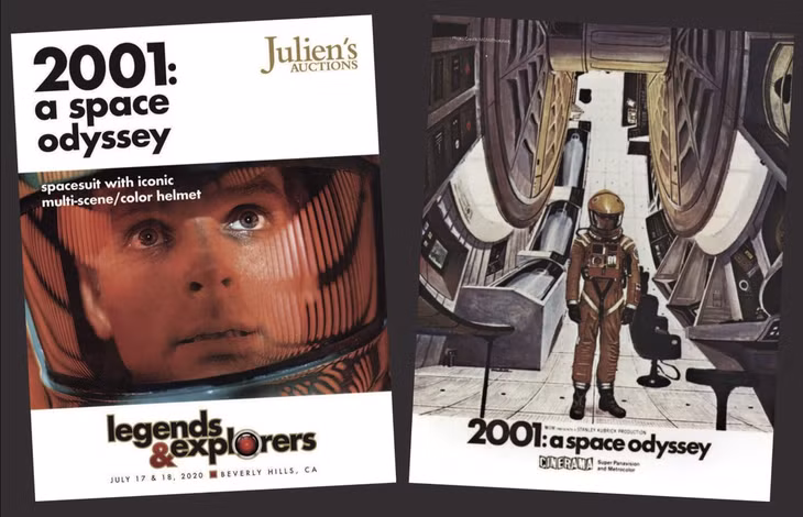 Buổi đấu giá do công ty Julien's Auctions tổ chức ngày 17-18/7 với chủ đề "2001: A space odyssey". Chủ đề của sự kiện chính là tên của một bộ phim nổi tiếng với chủ đề khám phá vũ trụ, từng nhận 4 đề cử Oscar vào năm 1969, đây được xem là bộ phim ý nghĩa và có tính đại diện văn hóa lớn nhất trong dòng phim này. Ảnh: Newatlas.