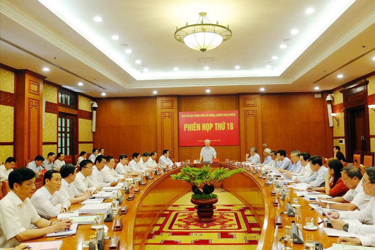 Tổng Bí thư, Chủ tịch nước Nguyễn Phú Trọng chủ trì phiên họp thứ 18 Ban Chỉ đạo T.Ư về PCTN