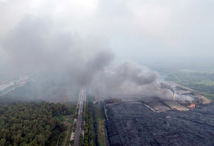 Một nhà máy xử lý rác thải tại Khu liên hợp xử lý chất thải rắn Tây Bắc, huyện Củ Chi