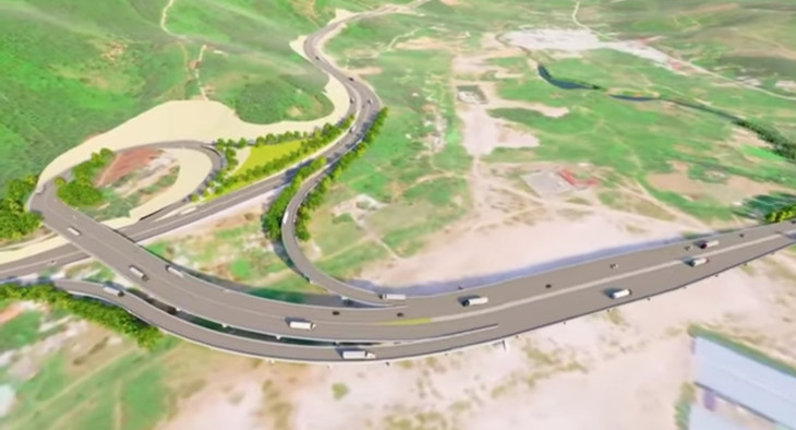 Công trình có hai nút giao khác mức tại vị trí điểm đầu và điểm cuối tuyến