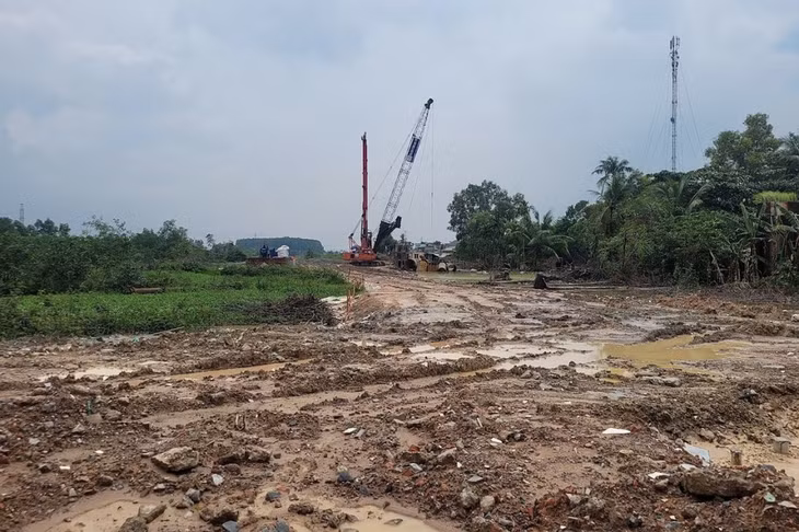 Mặt bằng thi công cao tốc Biên Hòa - Vũng Tàu qua huyện Long Thành