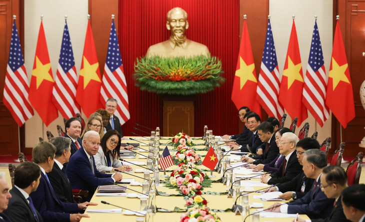 Tổng Bí thư Nguyễn Phú Trọng hội đàm với Tổng thống Mỹ Joe Biden