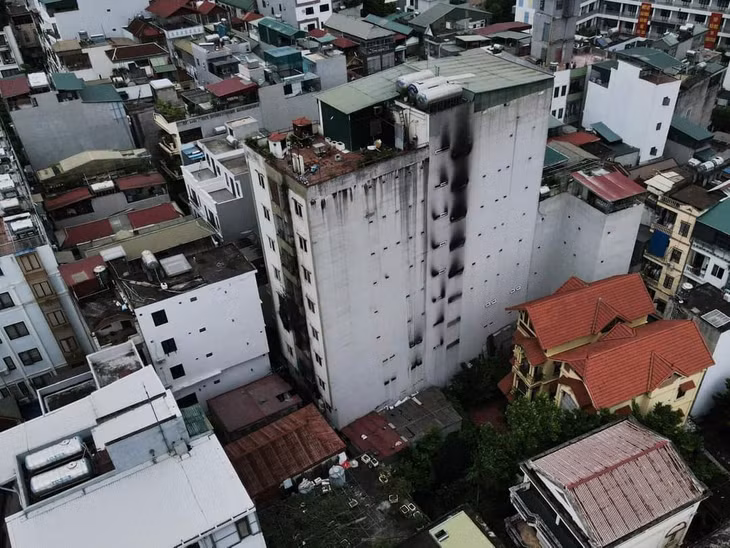 Tòa chung cư mini bị cháy ở Khương Hạ (quận Thanh Xuân) khiến 56 người thiệt mạng