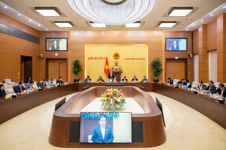 Chủ tịch Quốc hội Trần Thanh Mẫn phát biểu kết luận phiên họp