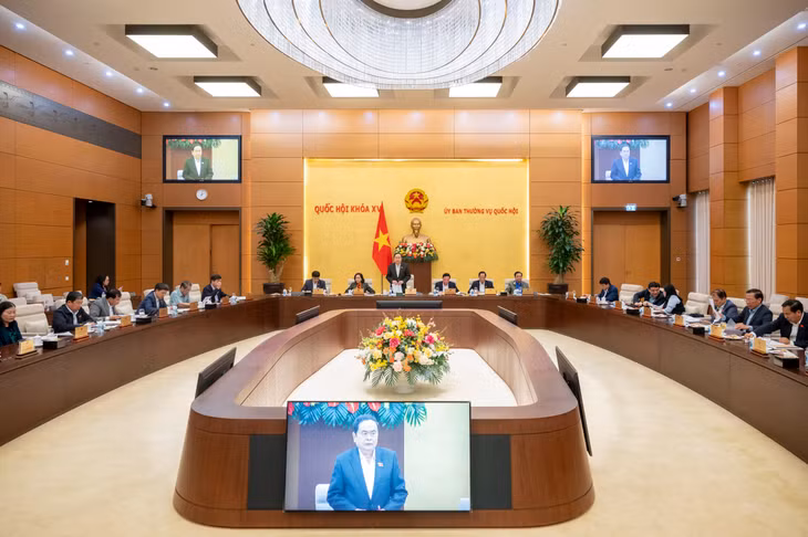 Chủ tịch Quốc hội Trần Thanh Mẫn phát biểu kết luận phiên họp