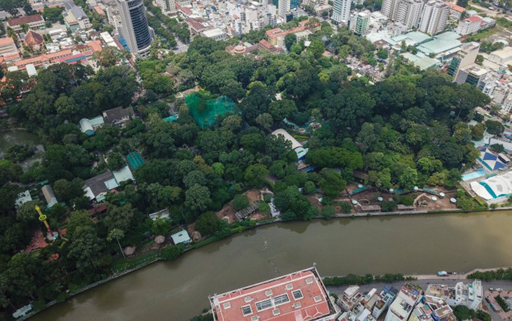 Khu đất Thảo Cầm Viên Sài Gòn (quận 1) nhìn từ trên cao