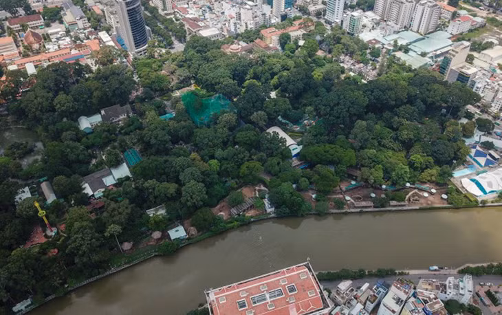 Khu đất Thảo Cầm Viên Sài Gòn (quận 1) nhìn từ trên cao