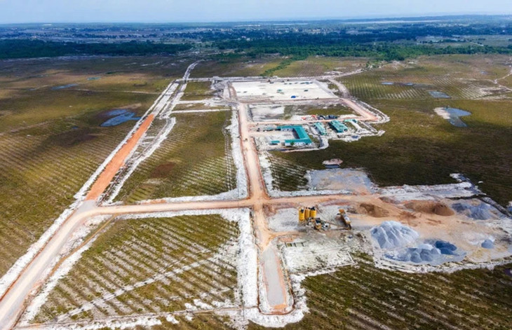 Cảng hàng không Quảng Trị đang được thi công.