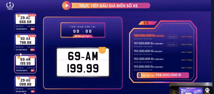 Biển số xe máy của tỉnh Cà Mau được trả giá 158 triệu đồng