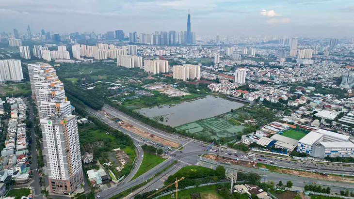 Ga Thủ Thiêm (TP Thủ Đức, TP.HCM) nằm gần nút giao An Phú