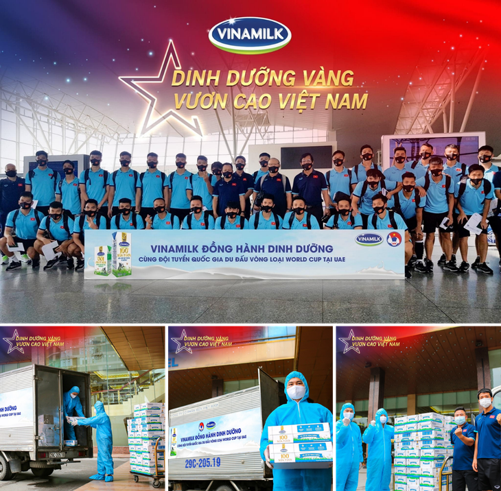 Vinamilk tự hào mang đến nguồn dinh dưỡng vàng đồng hành cùng đội tuyển quốc gia du đấu vòng loại World Cup tại UAE Vinamilk tự hào mang đến nguồn dinh dưỡng vàng đồng hành cùng đội tuyển quốc gia du đấu vòng loại World Cup tại UAE