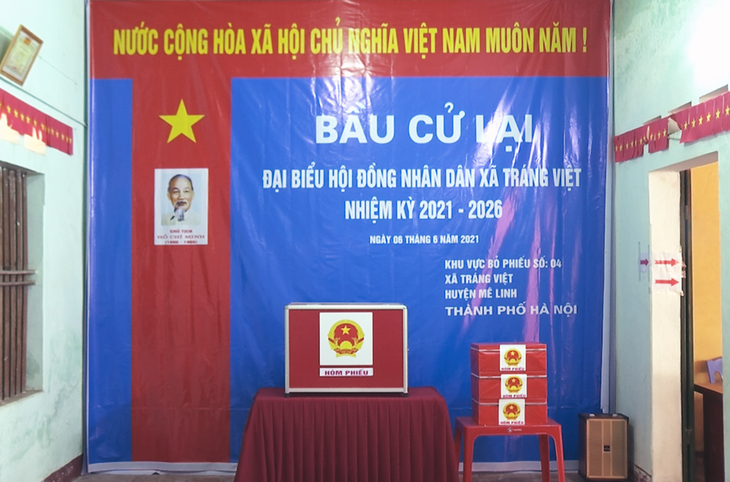 Công tác chuẩn bị cho bầu cử lại vào ngày 6/6 tại tổ bầu cử số 4, xã Tráng Việt đã cơ bản hoàn thành