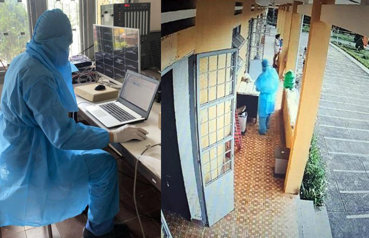 VNPT Lâm Đồng triển khi lắp đặt và kết nối camera giám sát tại các khu cách ly