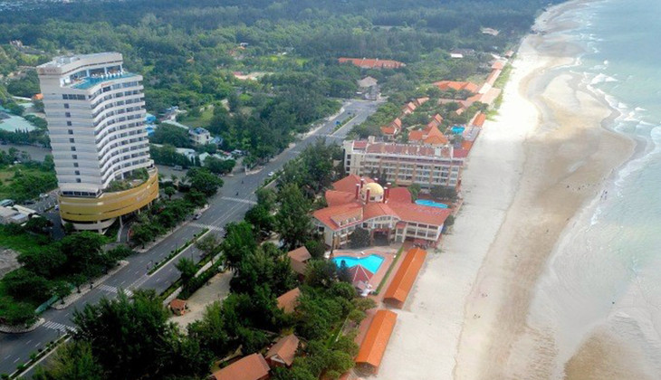 Hai khu du lịch nhìn từ trên cao