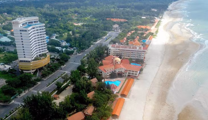 Hai khu du lịch nhìn từ trên cao