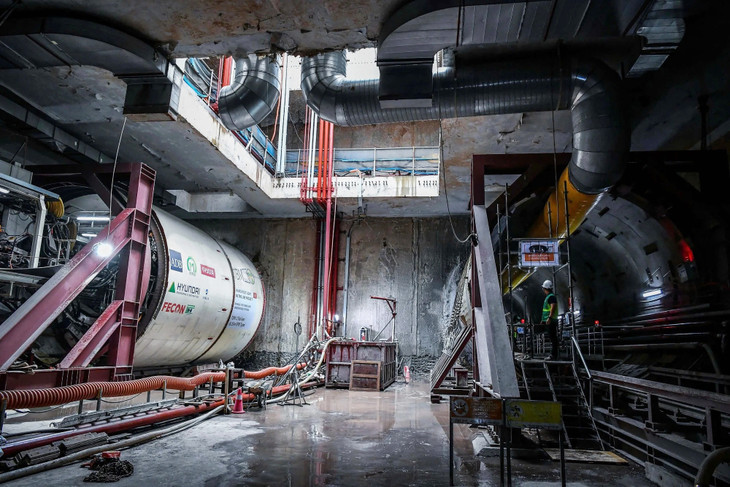 Robot đào ngầm metro Nhổn - ga Hà Nội