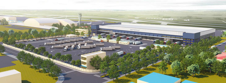 Phối cảnh Nhà ga hàng hóa tại Cảng HKQT Cát Bi Hải Phòng.