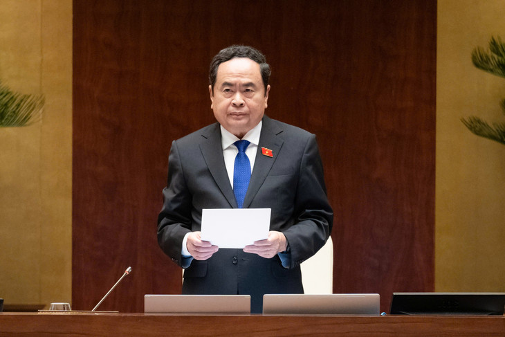 Chủ tịch Quốc hội Trần Thanh Mẫn phát biểu kết luận phiên chất vấn và trả lời chất vấn