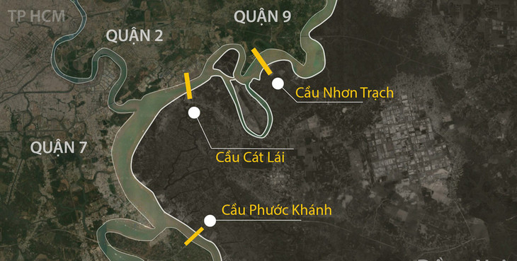 Ba dự án cầu nối TP HCM với Đồng Nai Ba dự án cầu nối TP HCM với Đồng Nai