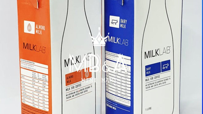 Ảnh quảng cáo sữa Milk Lab1L