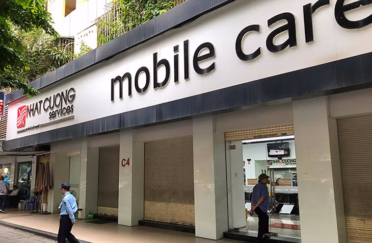 Trung tâm bảo hành của Nhật Cường trên phố Giảng Võ sau ngày bị khám xét