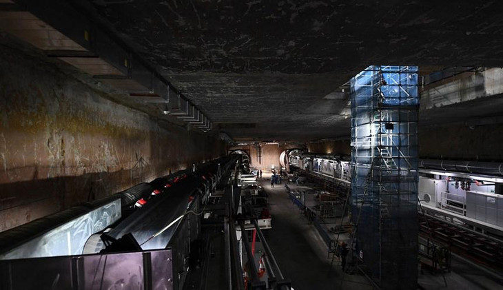 Mỗi robot TBM đào hầm đường sắt có giá khoảng 10 - 15 triệu USD Mỗi robot TBM đào hầm đường sắt có giá khoảng 10 - 15 triệu USD