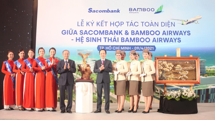 Chủ tịch HĐQT Sacombank và Bamboo Airways tại sự kiện