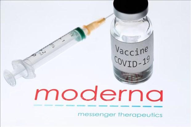 Vaccine phòng Covid-19 của hãng dược phẩm Moderna. Ảnh: AFP/TTXVN