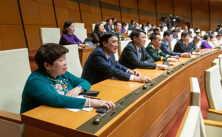 Quốc hội biểu quyết thông qua nghị quyết bằng hình thức biểu quyết điện tử