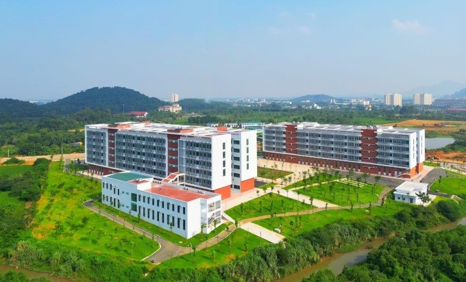 Một góc Đại học Quốc gia Hà Nội tại Hoà Lạc