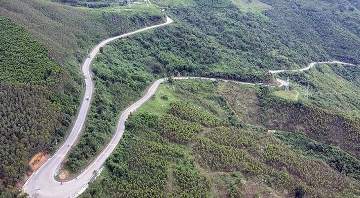 Đèo An Khê nằm trên Quốc lộ 19 được nâng cấp mở rộng