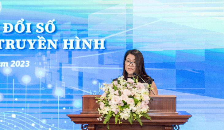 Đại diện lãnh đạo Vinamilk chia sẻ tại hội thảo