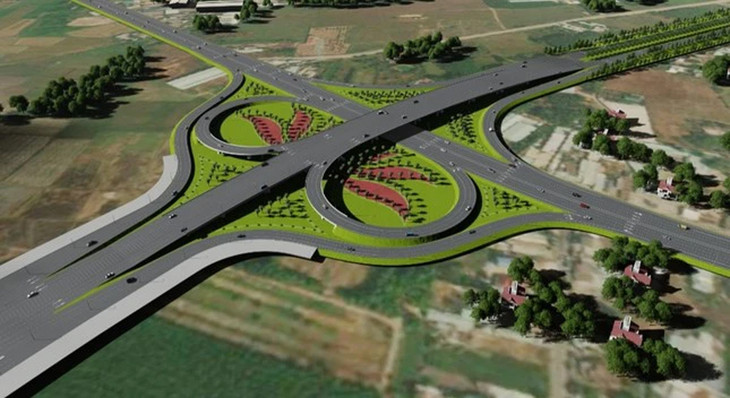 Sơ đồ nút giao tuyến số 1 với Quốc lộ 51