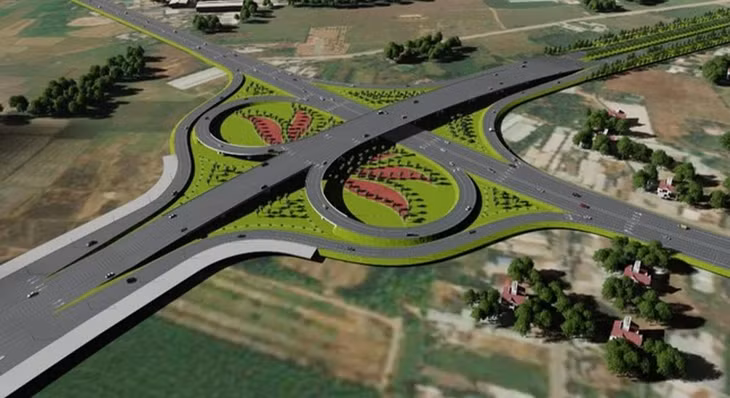 Sơ đồ nút giao tuyến số 1 với Quốc lộ 51