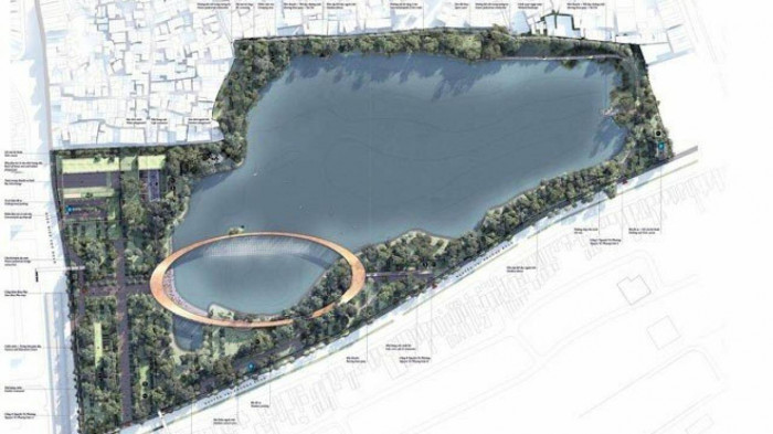 Phối cảnh Chiếc nhẫn hòa bình tại Công viên 29/3