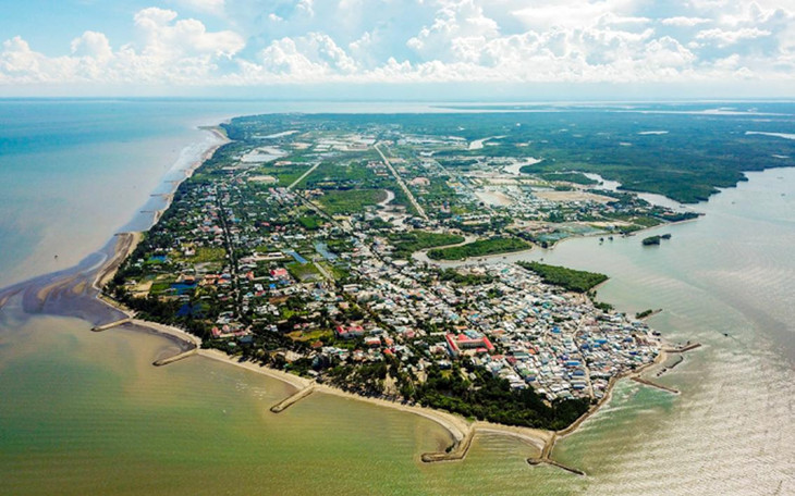 Một góc Cần Giờ nhìn từ trên cao