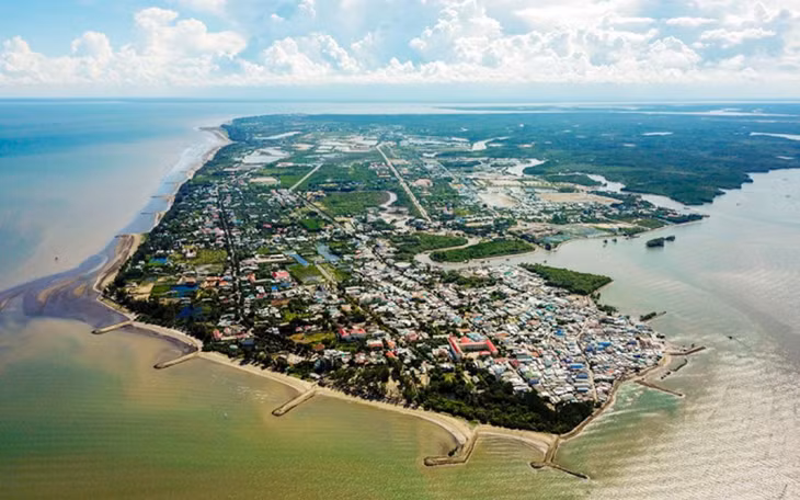 Một góc Cần Giờ nhìn từ trên cao