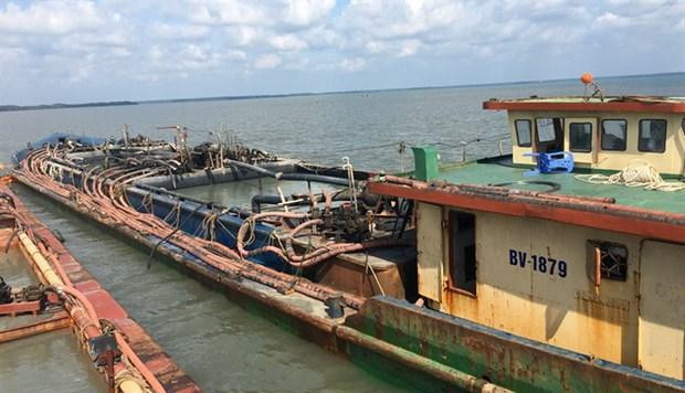 Các phương tiện neo đậu tại khu vực Hải đội Biên phòng 2 thuộc Bộ đội Biên phòng Bà Rịa-Vũng Tàu để điều tra xác minh, xử lý theo quy định của pháp luật